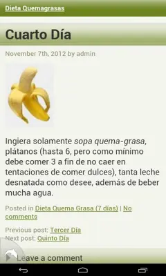 Dieta Quemagrasas android App screenshot 0